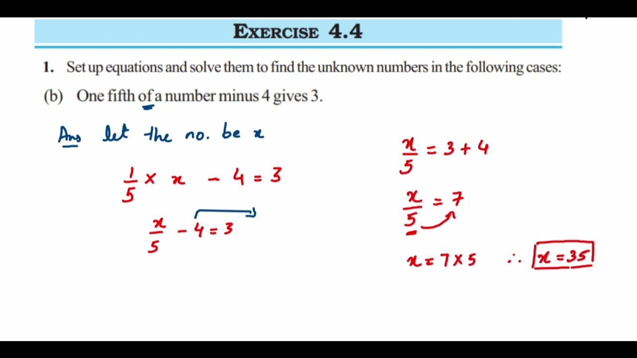 one-fifth-of-a-number-minus-4-gives-3-1q-b-ex-4-4-simple-equation