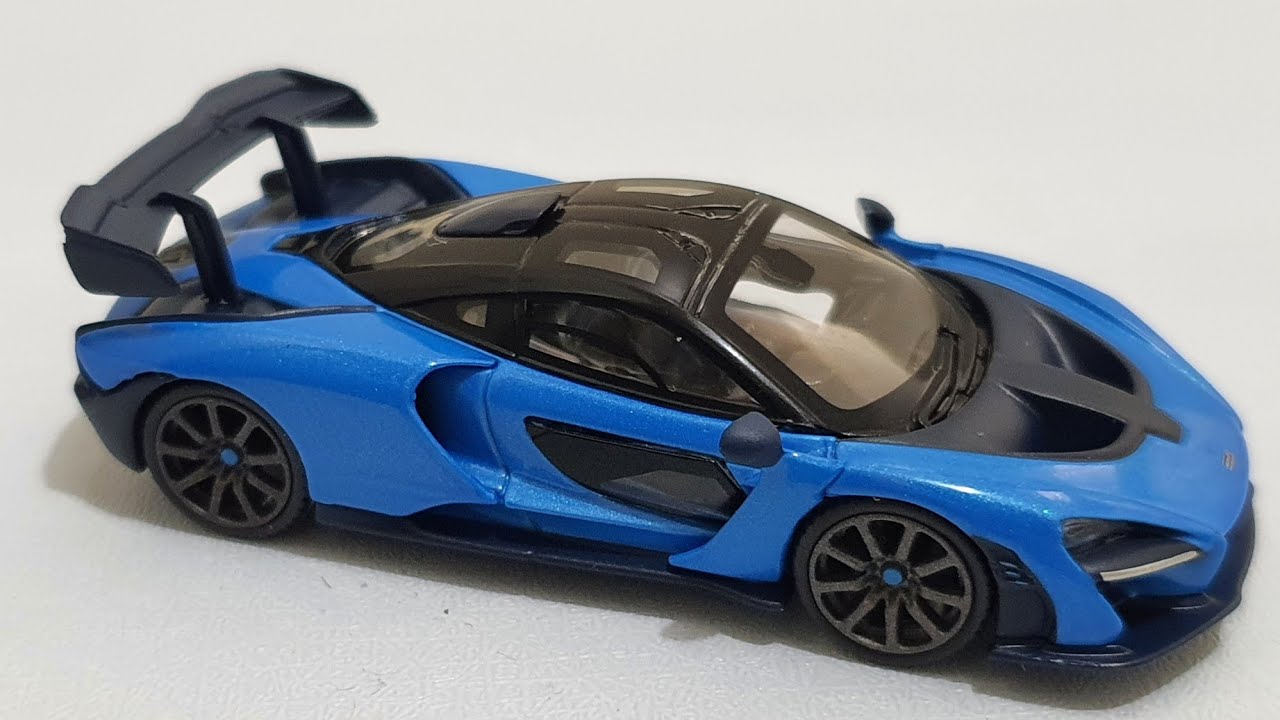 MiniGT X Tarmac Works 1/64 Mclaren Senna Cerulean Blue
