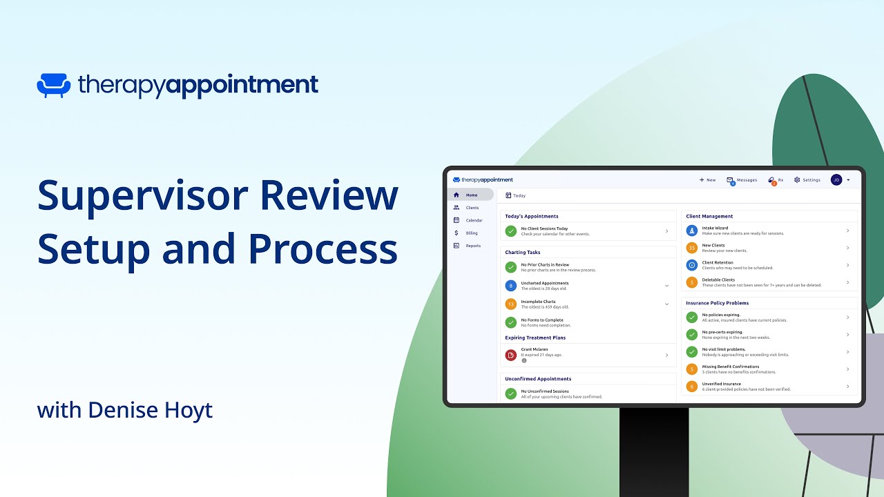 Group Practice: Supervisor Review Setup and Process - YouTube