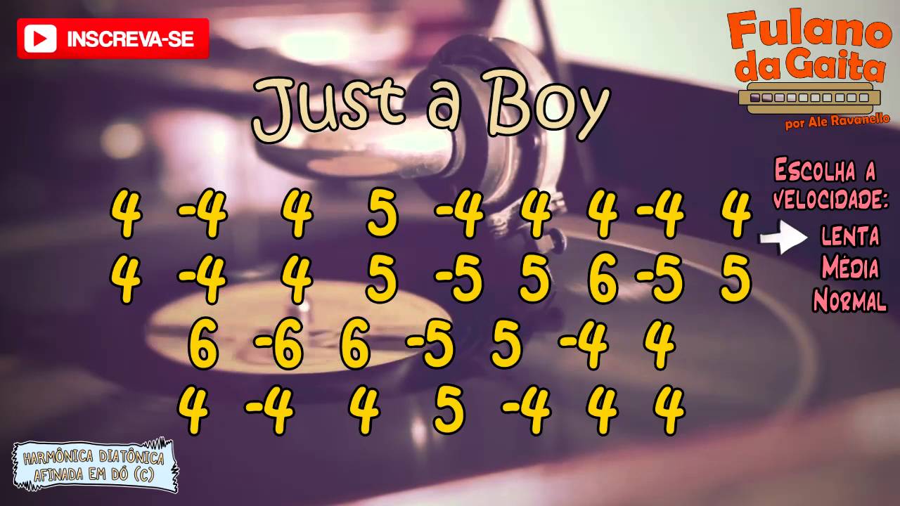 Pratique o solo de Just a Boy, de Angus & Julia Stone - Velocidade lenta - Fulano da Gaita
