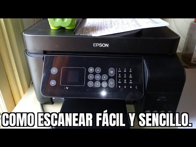 Epson L5190 Como escanear facil y sencillo - YouTube