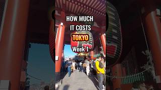 Travel Budget Week 1 In Japan