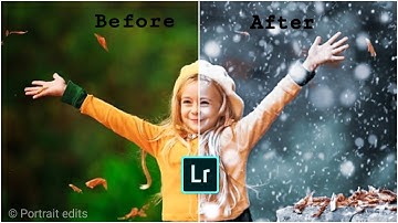 Lightroom winter editing - Picsart snow winter photo editing - How to edit snow winter