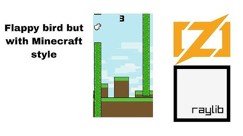 I Remake flappy bird but with Minecraft style