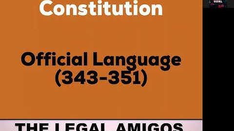 Official Language | Article 343-351 | PART XVII | UPSC | SSC CGL | CAPF | AIJS