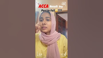 ACCA Result, Pass or Fail🙄???? #minivlog #accasubjects #acca #trending #shorts