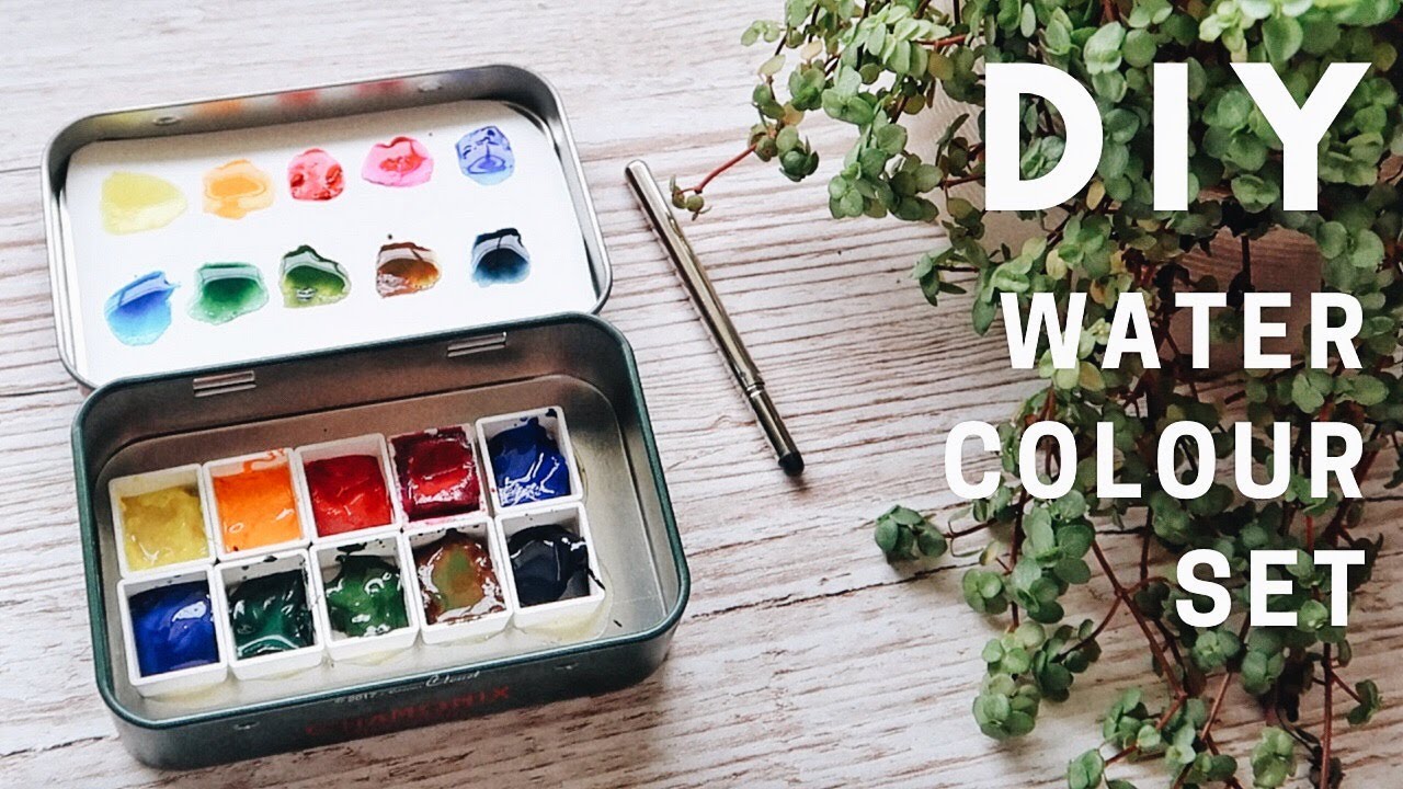 DIY Watercolor Paint Art Set - EASY MAKE YOUR OWN 