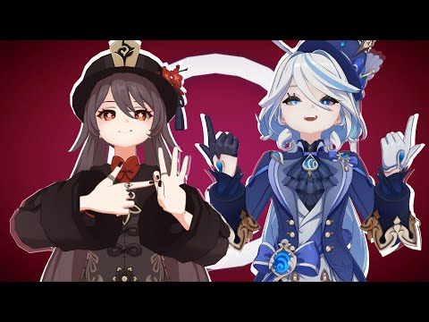 Hutao or furina😳 【原神 MMD／60FPS】