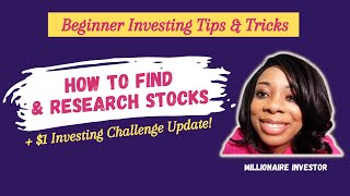 How To Find and Research Stocks! | Best Resources | Beginner Investing Tips | Mommy Trader