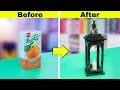 DIY Lamp from waste box at home || How to make candel lamp easy