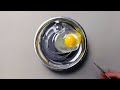 사실적인 달걀 그림 그리기_접시 위의 달걀 극사실주의[Realistic egg painting]