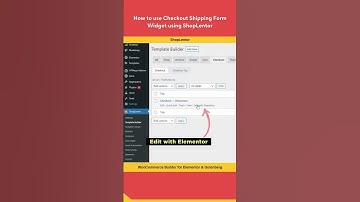 How to use Checkout Shipping Form Widget using ShopLentor #woocommerce #shorts