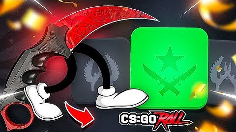 MY KARAMBIT CRIMSON WEB WENT ON CSGOROLL!