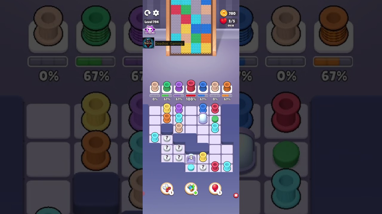 Color Knitzy Level 794 Extreme. Walkthrough Gameplay 