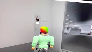 Epic fail freight elevator at quest corp HQ in Roblox