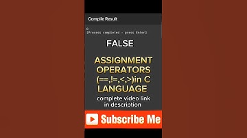 Assignment Operators computer science class10 #c coding #shorts