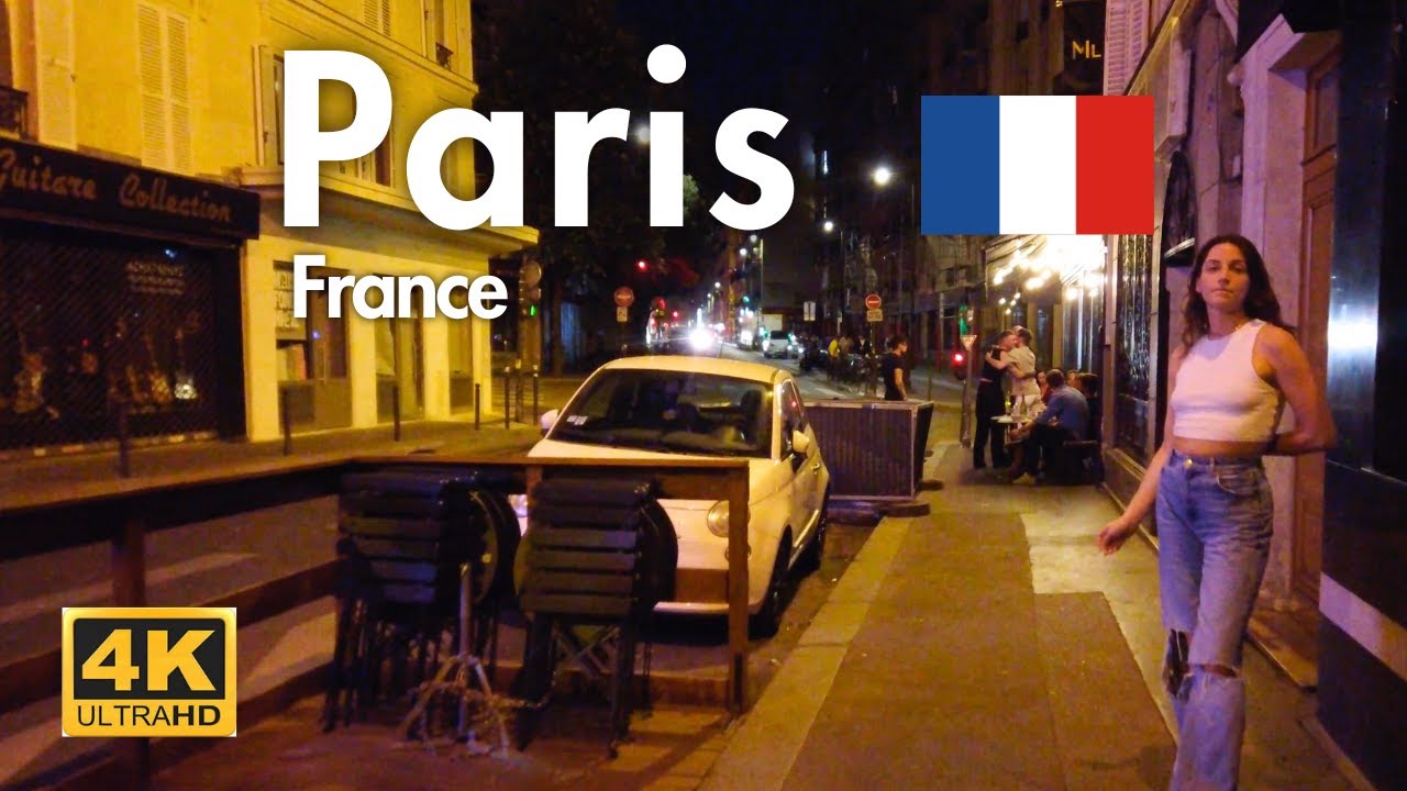 🇫🇷 PARIS AFTER DARK SUMMER NIGHTLIFE IN PIGALLE DISTRICT MOULIN ROUGE 4K