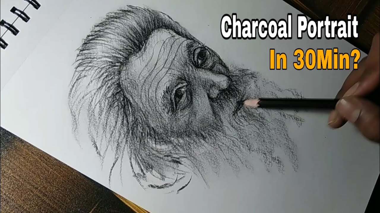 60 second charcoal drawing 