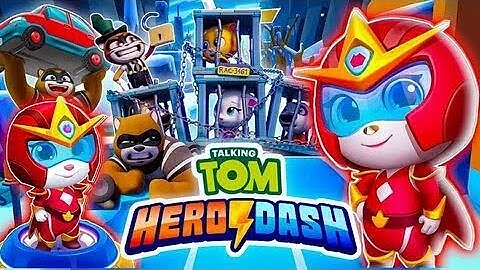 Talking Tom Hero Dash - Angela - 3 x Gameplay Android and IOS