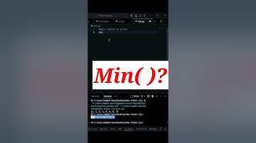 #shorts Min method in python #viralvideo #coding