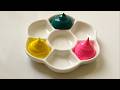 Color Mixing - Blue, Yellow and Pink - The Text Message From My Dead Mother