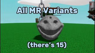 EVERY MR Variant in Slap Battles!