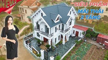 Cùng MAXHOME xem THỰC TẾ mẫu biệt thự 2 tầng mái thái THI CÔNG TRỌN GÓI tại HƯNG YÊN
