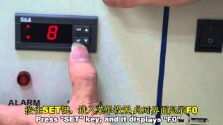 How to change to constant temperature mode of S&A  chiller
