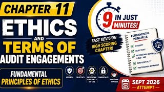 Chapter 11: Ethics & Terms of Audit Engagements in Just 9 Minutes| Sept 2026 Attempt 