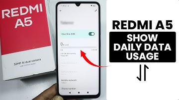 How to Show Daily Data Usage on Redmi A5 - Data Usage Setting