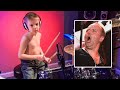 Master of puppets played by 6 year old drummer