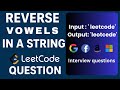 Reverse Vowels of a String -  Interview Questions #day3 #leetcode #javascript #code #practice