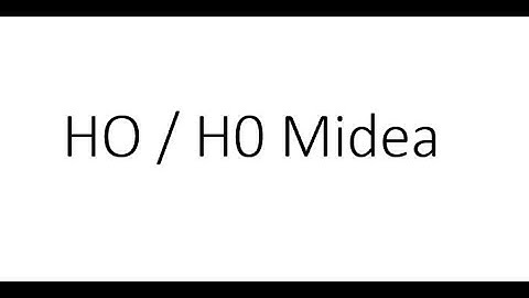 H0 / HO error Midea air source heat pumps error