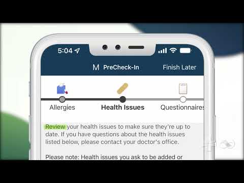 LiveWell by Advocate Aurora Health Pre-check feature