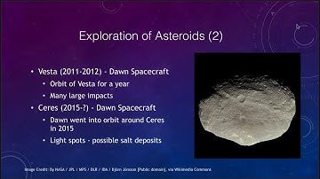 Lesson 13 - Lecture 1 - Asteroids - 2020 - OpenStax