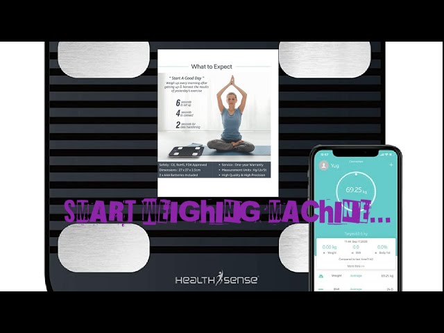 HealthSense Fitdays BS 171 Smart Bluetooth Body Weighing Scale, Digital  Fitness Weight Machine with Mobile App, BMI and Fat Analysis with 13  compositions