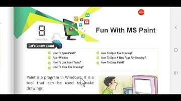 Class 1: Ch 8: Fun with Paint- Part 1