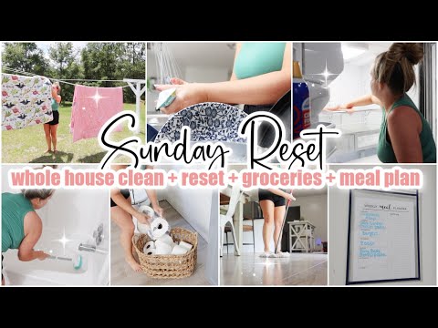✨ SUNDAY RESET \\\\ Whole House Clean With Me + Declutter + Refresh \\\\ Cleaning Motivation