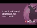 A crack in Carney’s Liberal caucus over climate