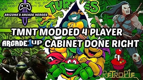 Arcade1up Teenage Mutant Ninja Turtles Cabinet Modded to the MAX (TMNT)