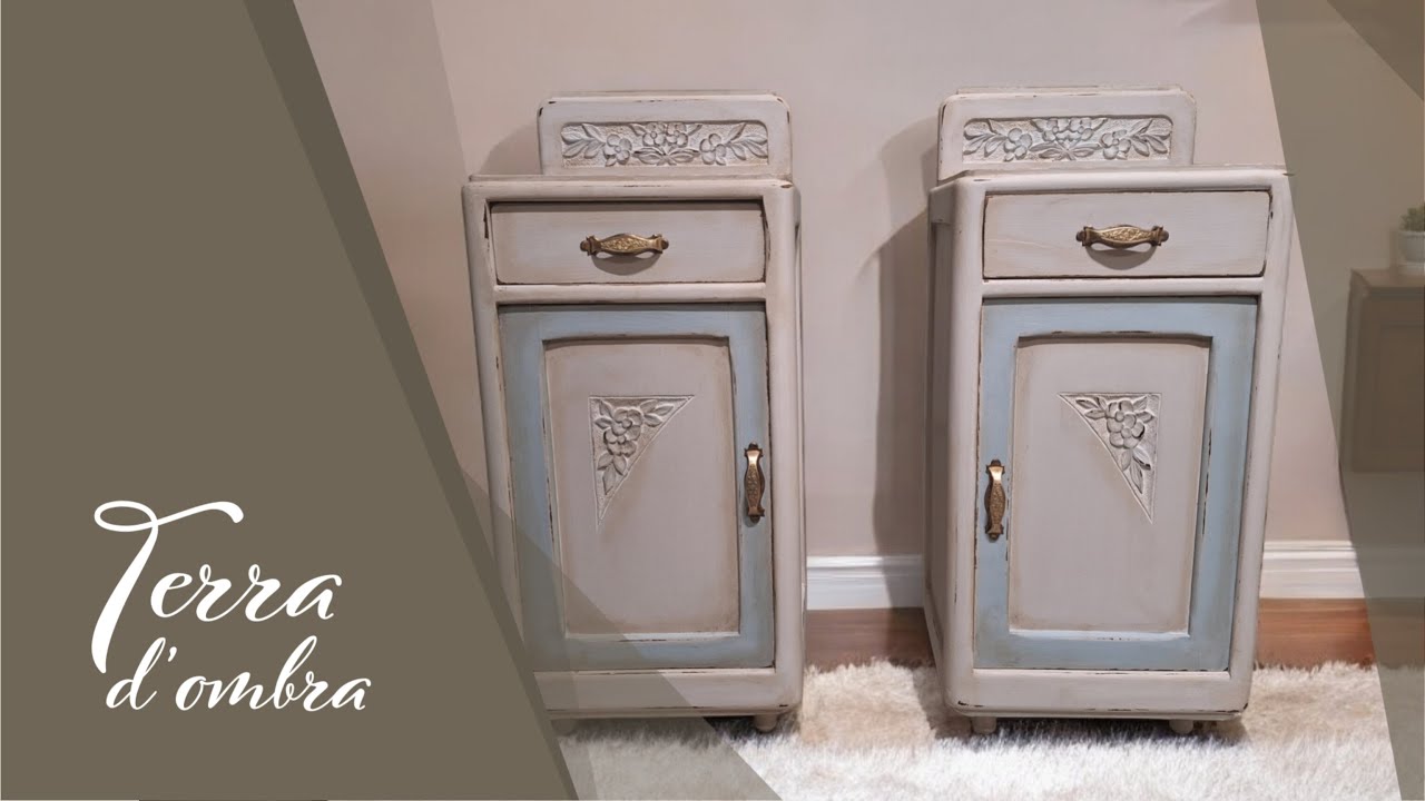 RESTYLING romantico per questi COMODINI