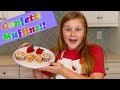 Assistant Bakes Confetti Muffins in her Kitchen