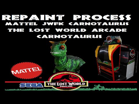 Repaint Process: Mattel Carnotaurus into TLW ARCADE Carnotaurus