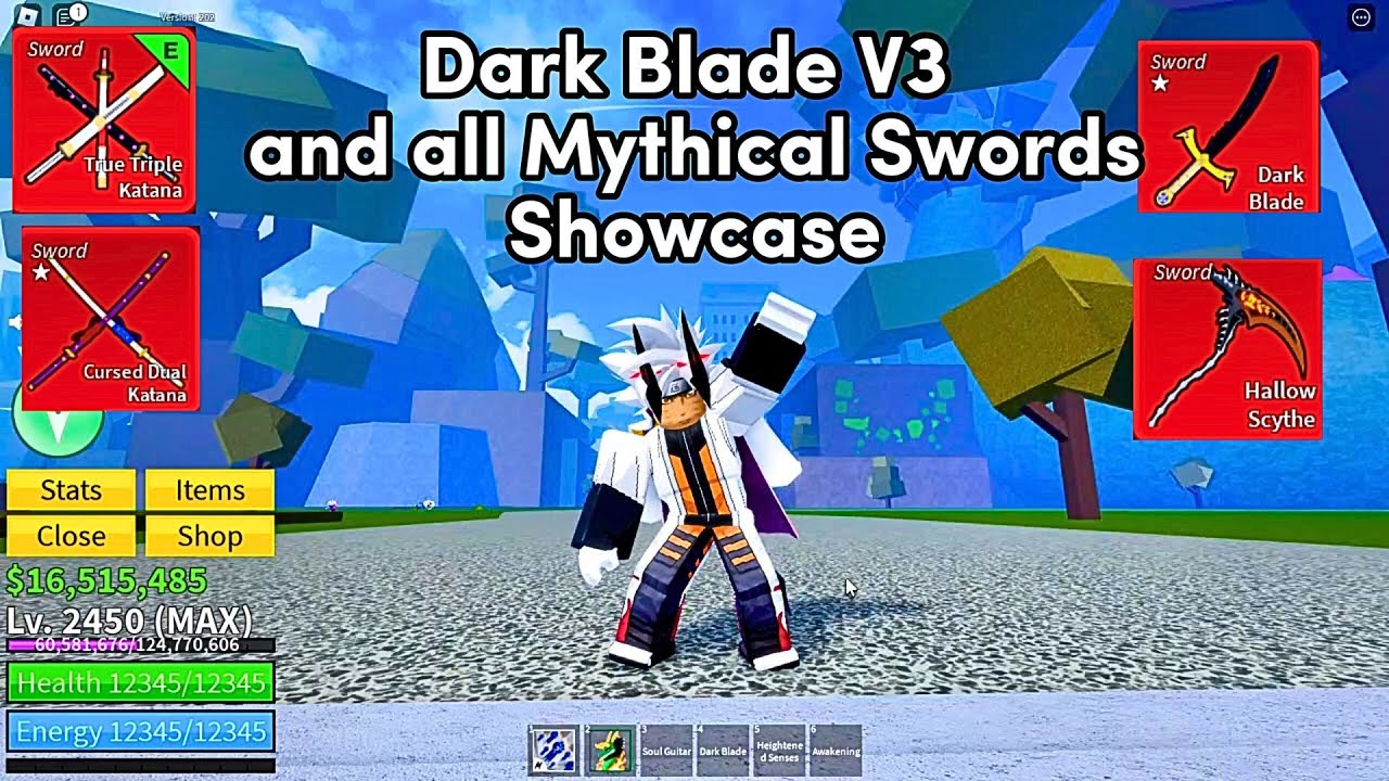 Dark blade showcase #bloxfruits