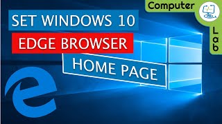 how to - change windows 10 web browser's home page.