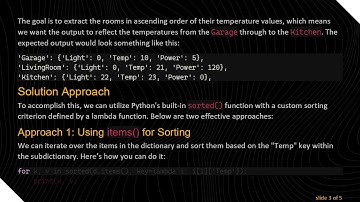 How to Iterate Over Dict Sorted by Element in Subdict?