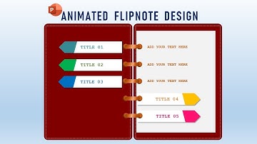 Multipurpose PowerPoint Template | Flip Note Design| Business Infographics | Powerpoint Presentation