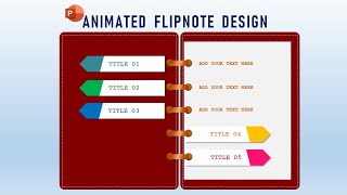 Multipurpose PowerPoint Template | Flip Note Design| Business Infographics | Powerpoint Presentation