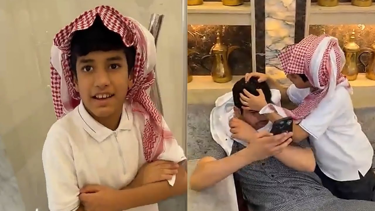 سيف شاب شعره بسبب احمد وقزيع 😂 #فراج_قزيع_السهلي سنابات فراج قزيع السهلي