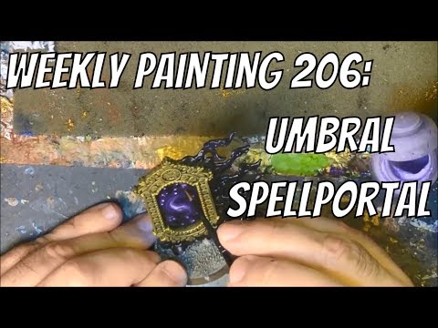 Weekly Painting 206 Galaxy pattern Umbral Spellportal